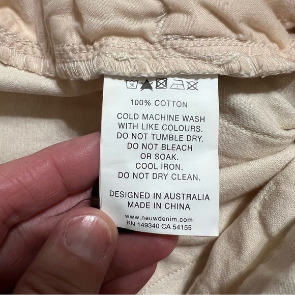 Rolla’s Wide Leg High Rise Off White Pants size 8 Short - Picture 7 of 7